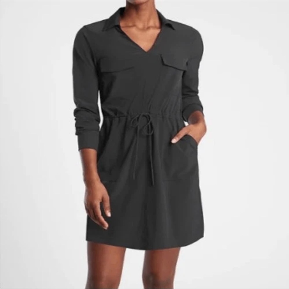 Athleta Zuma shirt Dress Black